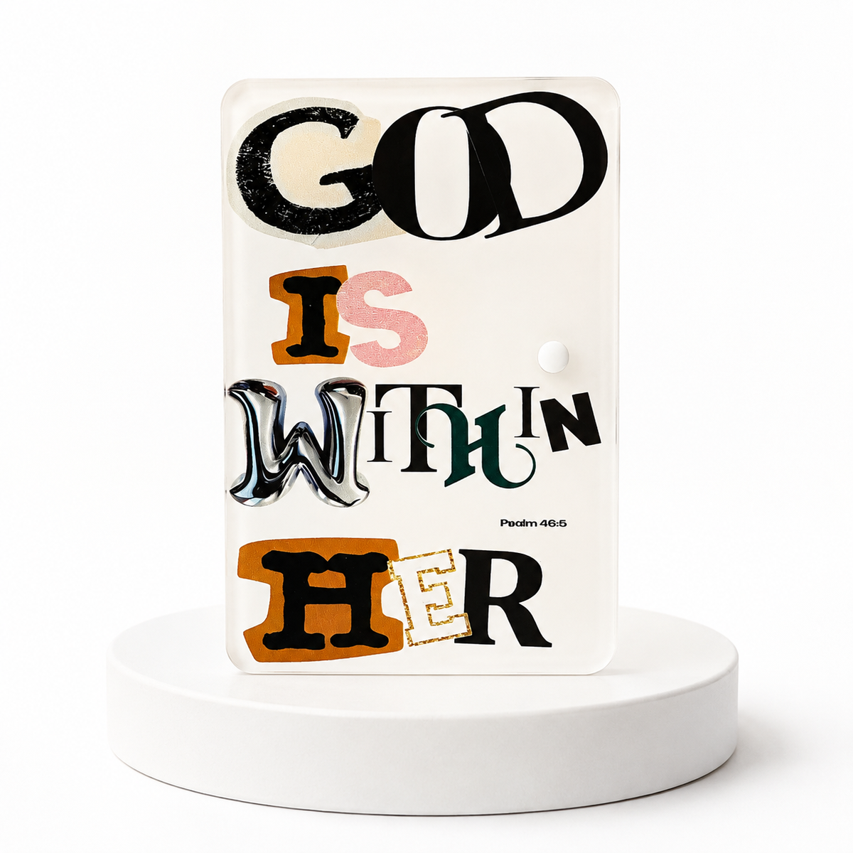 God Is Within Her Lash Tile