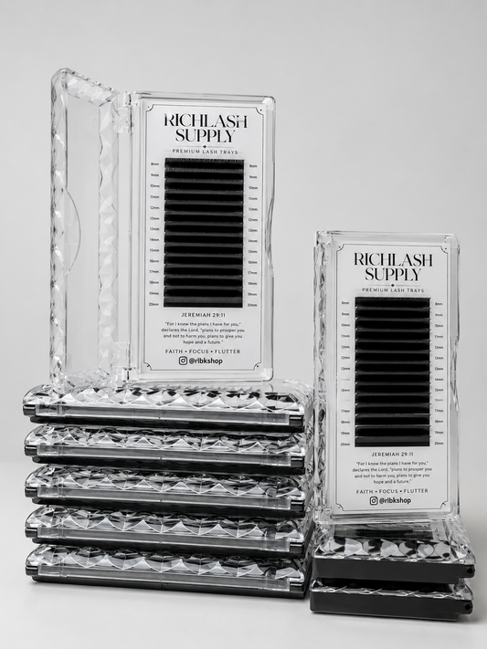 Cashmere Lash Tray (10-18mm Single Length) CC Curl 0.3
