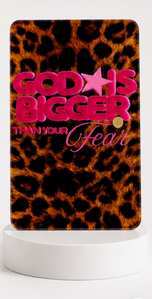 God is Bigger Than Your Fear Lash Tile